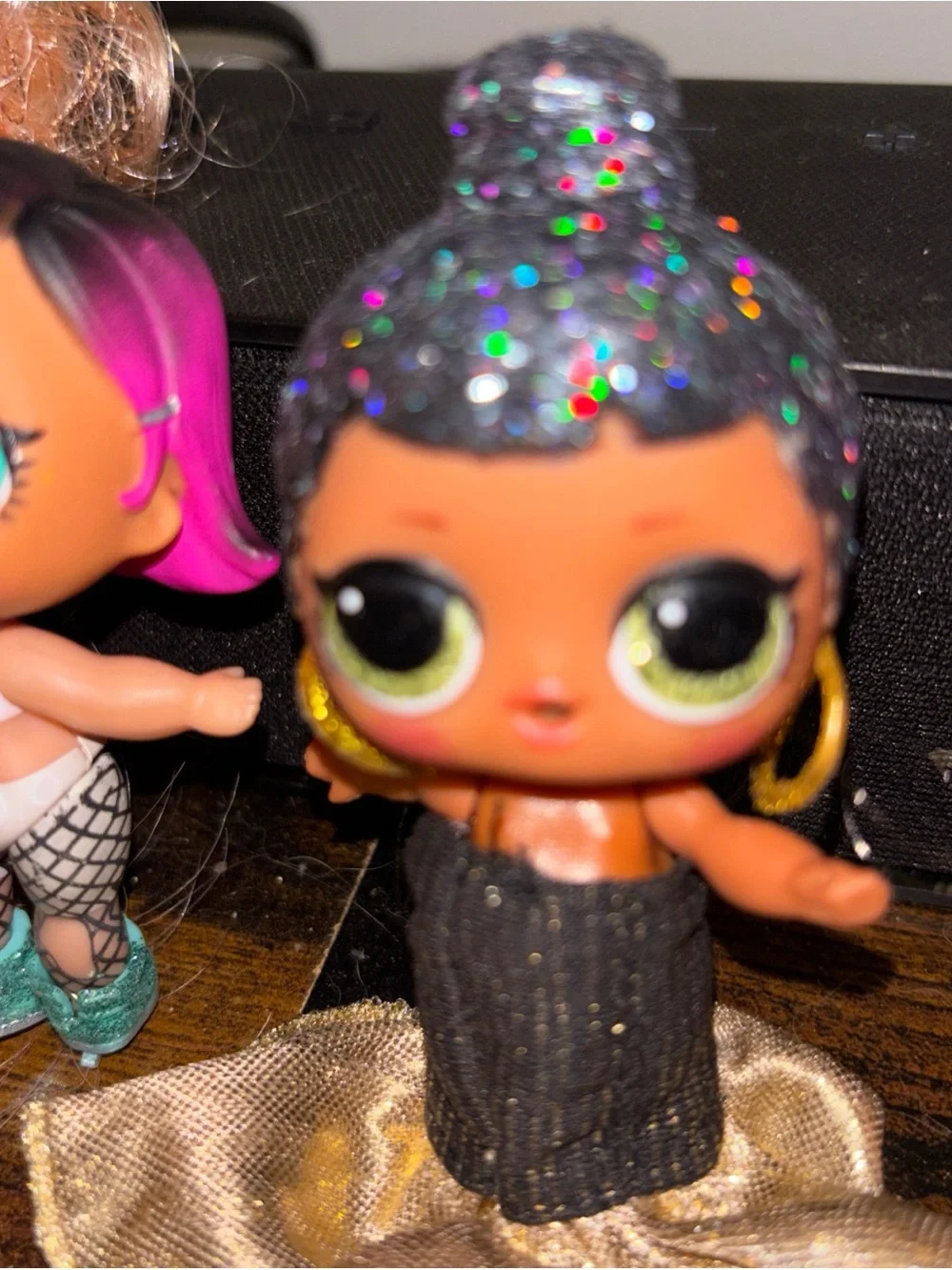 Fashion Doll Playset with Orange, Pink & Black Hair - Style
